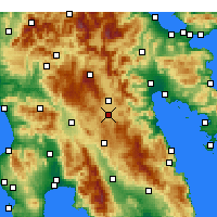 Nearby Forecast Locations - Tegea - Map
