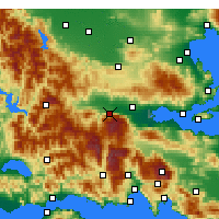 Nearby Forecast Locations - Ypati - Map
