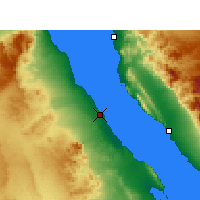 Nearby Forecast Locations - Ras Ghareb - Map