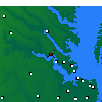 Nearby Forecast Locations - Williamsburg - Map