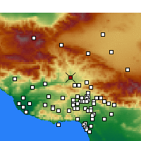 Nearby Forecast Locations - Castaic - Map