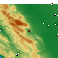 Nearby Forecast Locations - Coalinga - Map