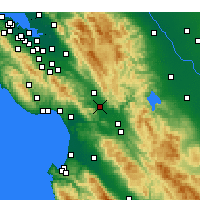 Nearby Forecast Locations - Gilroy - Map