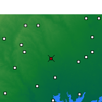 Nearby Forecast Locations - Hallettsville - Map