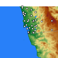 Nearby Forecast Locations - Imperial Beach - Map