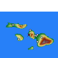 Nearby Forecast Locations - Lahaina - Map