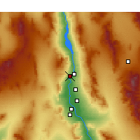 Nearby Forecast Locations - Laughlin - Map