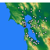 Nearby Forecast Locations - Sausalito - Map