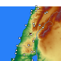 Nearby Forecast Locations - Nabatieh - Map