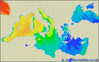 Tyrrhenian Sea - Wave heights - Wed, 10 Feb, 01:00 CET