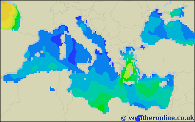 Balearic Islands - Wave heights - Sun, 28 Aug, 14:00 CEST