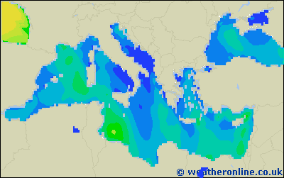 Tyrrhenian Sea - Wave heights - Sat, 01 Oct, 08:00 CEST