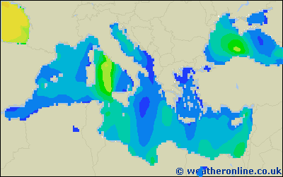 Tyrrhenian Sea - Wave heights - Sun, 02 Oct, 02:00 CEST