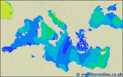 Tyrrhenian Sea - Wave heights - Sun, 02 Oct, 14:00 CEST