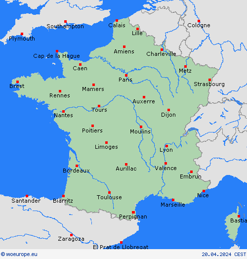  France Europe Forecast maps