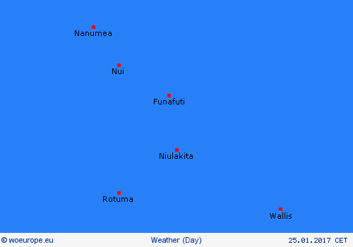 overview Tuvalu Oceania Forecast maps