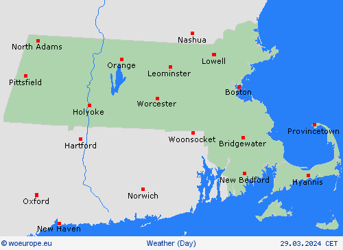 overview Massachusetts North America Forecast maps