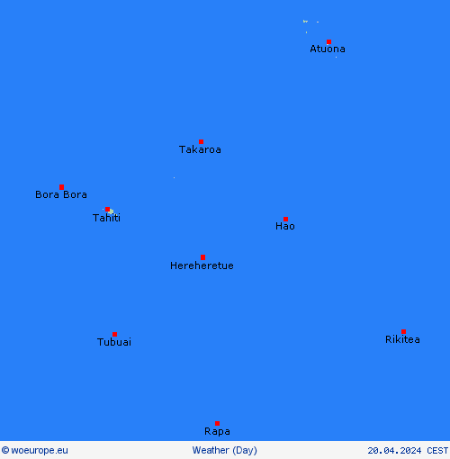 overview French Polynesia Oceania Forecast maps