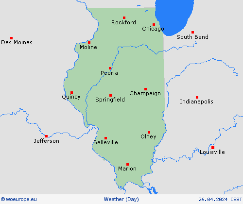 overview Illinois North America Forecast maps