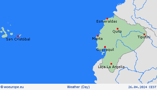 overview Ecuador South America Forecast maps