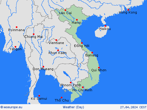 overview Vietnam Asia Forecast maps