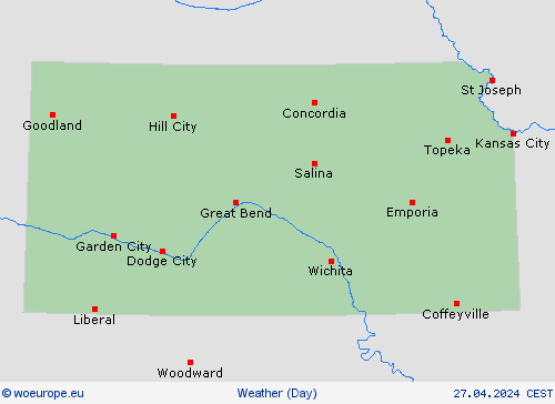 overview Kansas North America Forecast maps