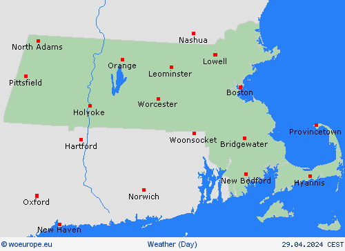 overview Massachusetts North America Forecast maps