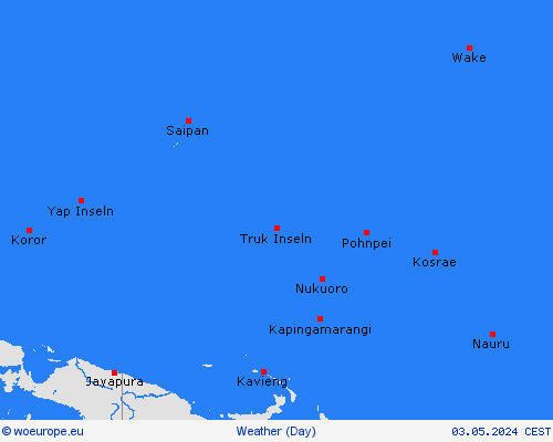 overview Wake Island Oceania Forecast maps