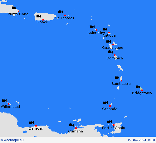 webcam Barbados South America Forecast maps
