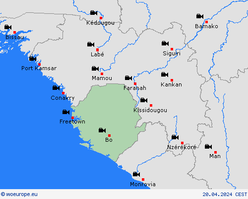 webcam Sierra Leone Africa Forecast maps