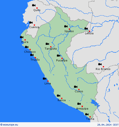 webcam Peru South America Forecast maps