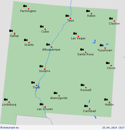 webcam New Mexico North America Forecast maps