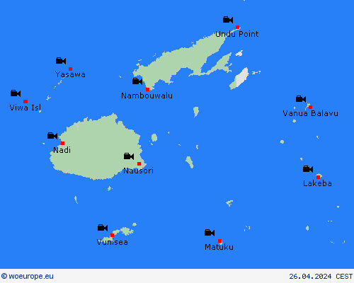 webcam Fiji Oceania Forecast maps