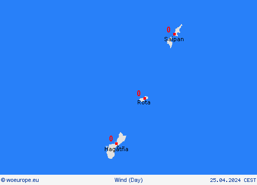wind Marianen Oceania Forecast maps