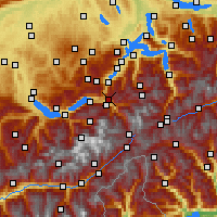 Nearby Forecast Locations - Hasliberg - Map