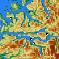 Nearby Forecast Locations - Volda - Map