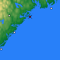 Nearby Forecast Locations - Jomfruland Lh - Map