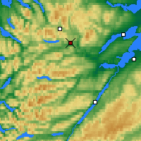 Nearby Forecast Locations - Scottish Highlands - Map