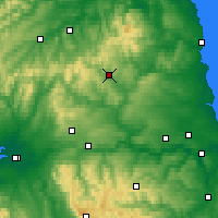 Nearby Forecast Locations - Northumberland - Map