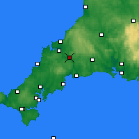 Nearby Forecast Locations - Bodmin - Map