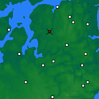 Nearby Forecast Locations - Aalestrup - Map