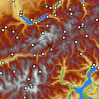 Nearby Forecast Locations - Eggishorn - Map