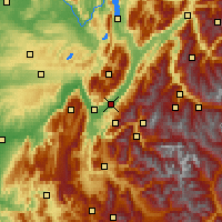 Nearby Forecast Locations - Grenonble Lvd - Map