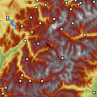 Nearby Forecast Locations - Bourg-Saint-Maurice - Map