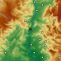 Nearby Forecast Locations - Montélimar - Map