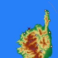 Nearby Forecast Locations - L'Île-Rousse - Map