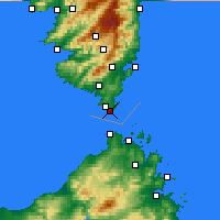 Nearby Forecast Locations - Capo Pertusato - Map