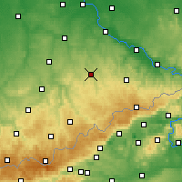 Nearby Forecast Locations - Freiberg - Map