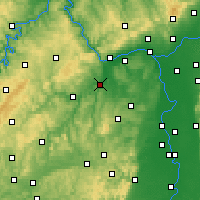 Nearby Forecast Locations - Bad Kreuznach - Map