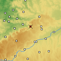Nearby Forecast Locations - Geislingen an der Steige - Map
